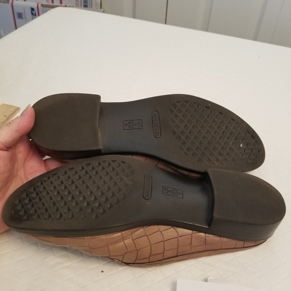 Aerosoles Alligator Print Beige Mule Shoes Size 8M See Photos - Picture 4 of 8